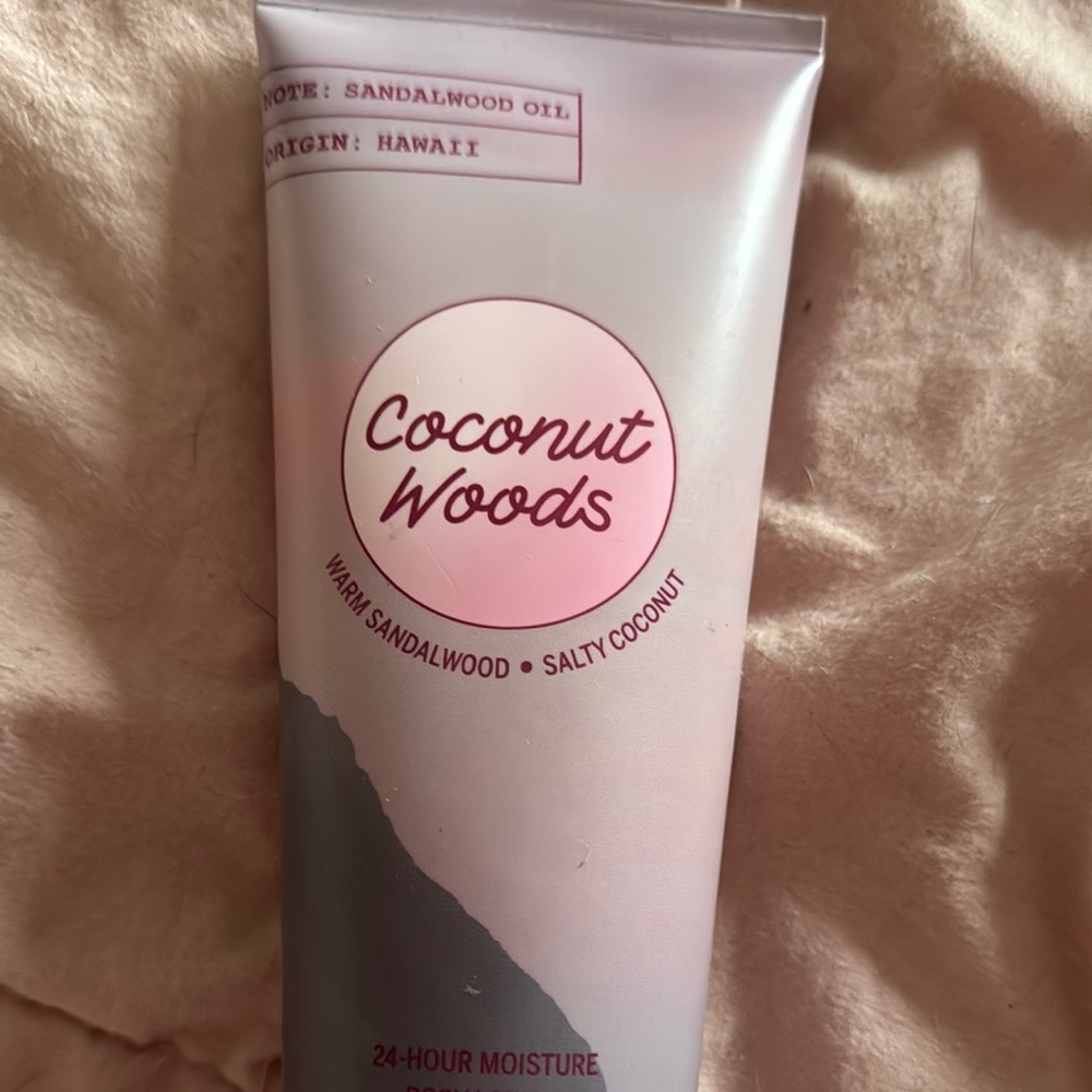PINK Victoria's Secret Coconut Woods Body Lotion - Pink & Gray